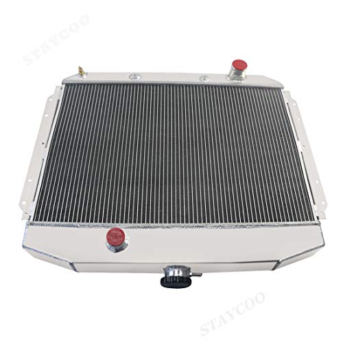 CoolingSky 4 Row All Aluminum Radiator for 1961-1964 Ford F-100 F-250 F-350 Pickup Truck V8 Engines