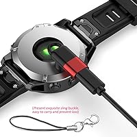 Vista 7 de Ankky Garmin - Cargador de reloj a adaptador de 8 pines de 90 grados, compatible con Garmin Fenix 7/7S/7X/6S/6/6X/5S/5/5X, Instinct