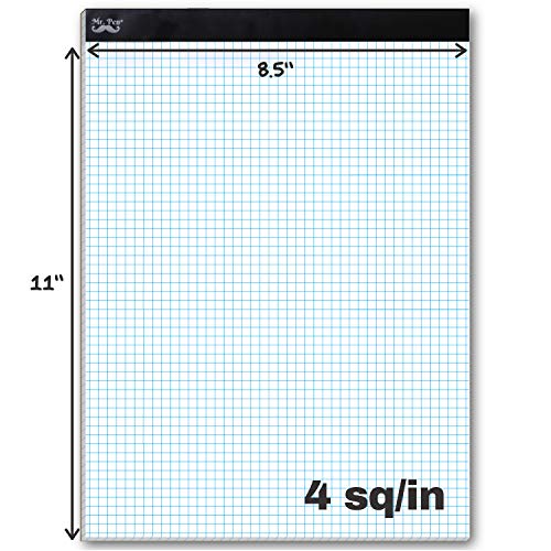 Mr-Pen-Graph-Paper-Grid-Paper-4x4-4-Squares-per-inch-11x85-55-Sheet