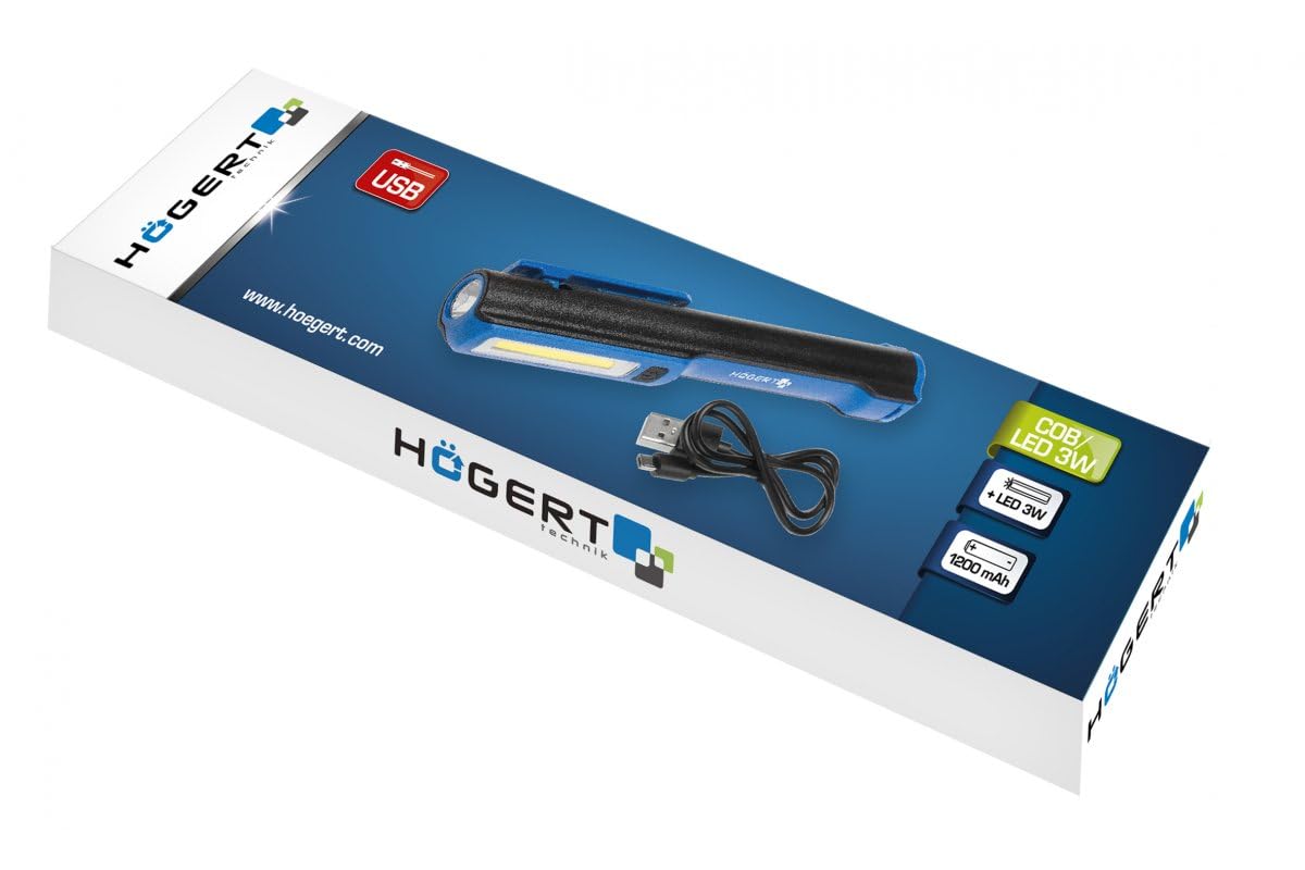 Högert Technik HT1E406 - Luz de inspección, color azul y negro