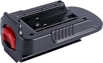 Tomshin Adaptador HPA1820 20V MAX para 18V Adaptador de bateria Substituição do adaptador para Black Decker & Stanley & Porter Cabo Converter Black Decker 20V ou Stanley 20V ou Bateria de íon de lítio 20V Cabo Porter para preto