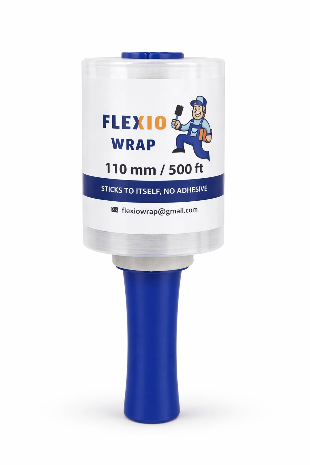 Shrink Wrap Roll with Handle 110 mm x 500 ft | Mini Stretch Film Roll with Dispenser | Heavy Duty Packing Wrap for Courier, Moving, Luggage & Warehouse Use (Pack of 1)-image-14