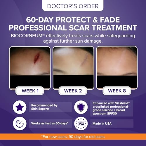 Image of Biocorneum Silicone Scar Gel with Silishield, SPF 30 Scar Cream, 20g | Advanced Scar Cream for Surgical Scars & Stretch Marks Removal, Scar Cream for Surgical Scars, Keloids & Old & New Scars