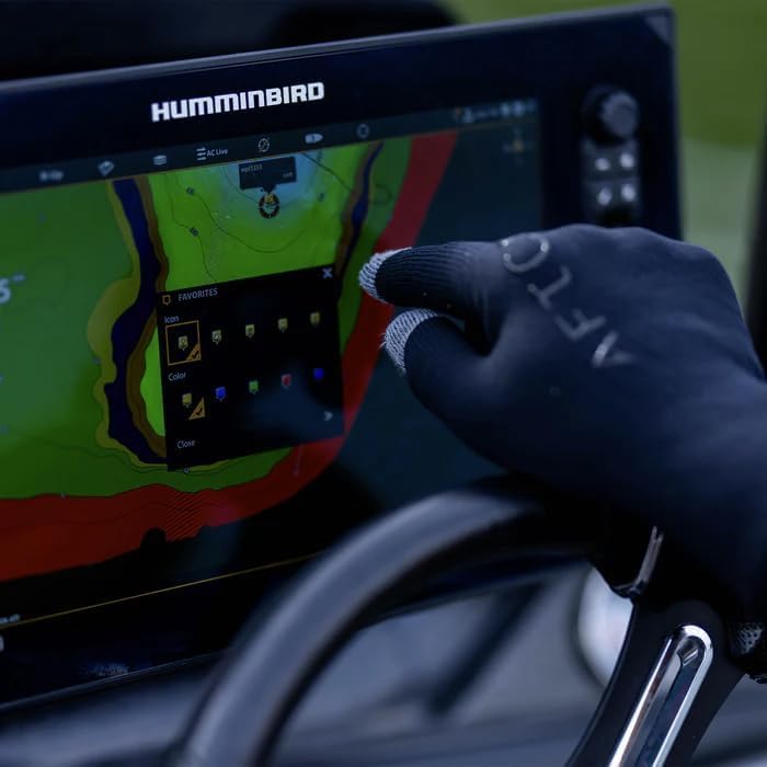 AFTCO Breakwater Waterproof Gloves (Black, Small)