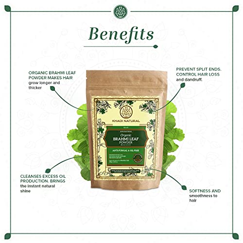 KHADI NATURAL Brahmi Leaf Organic Powder - Image 2