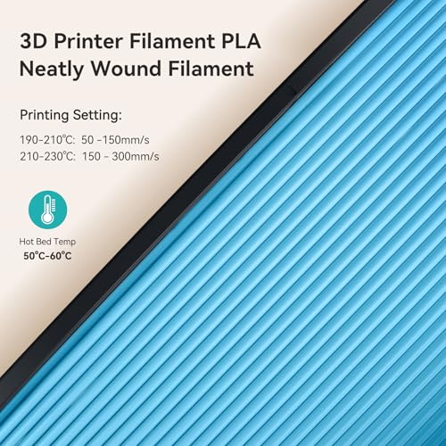 Image of SUNLU 4KG 3D Printer Filament Bundle PLA Matte 1.75mm, Neatly Wound Filament with Matte Finish, Print with 99% FDM 3D Printers, 1kg Spool (2.2lbs), 4 Packs, Black*4