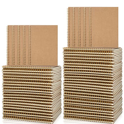 Carnet de notes A5 couverture rigide kraft avec reliure spirale durable - 2