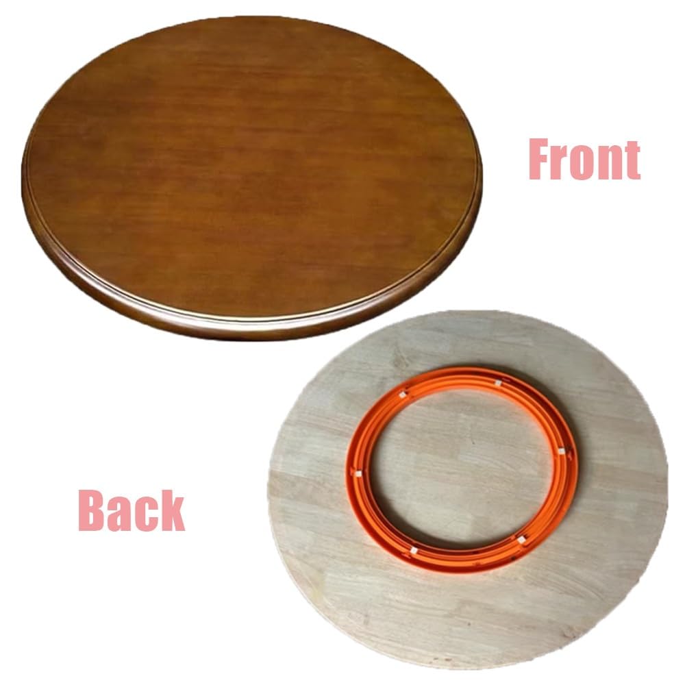 Obrotnica Lazy Susan z litego drewna, 71 cm, 91 cm, 100 cm, okrągła taca do serwowania stołu w jadalni, idealna na spotkania rodzinne, przyjęcia herbaciane i rozrywkę (100 cm)