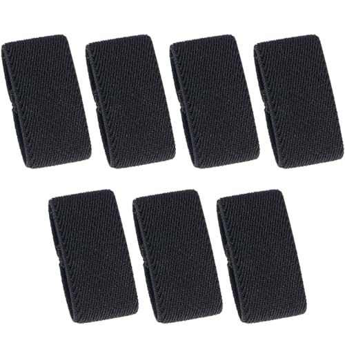 LionVII 7 Pcs Black Elastic Belt Loops Exclusive Belt Rings to Prevent Excessive Trouble