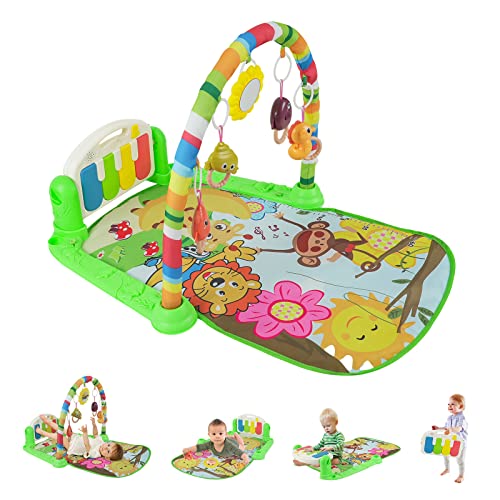 Kuduo Bao Funny Play Piano Tummy Time Baby Activity Gym Mat, Baby Play