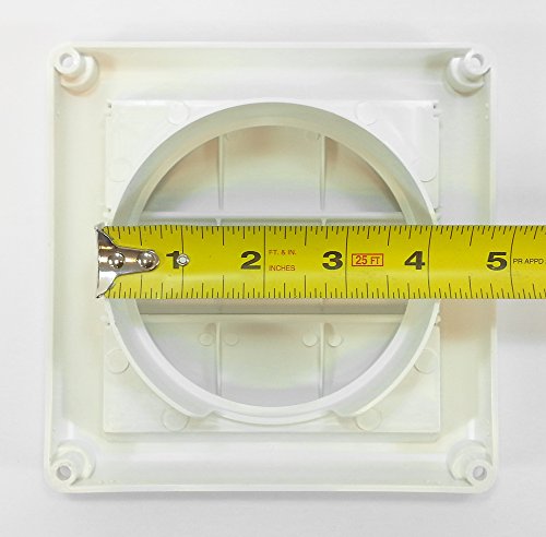 Deflecto HS4W/18 Supurr-Vent Louvered Outdoor Dryer Vent Cover thumb #3