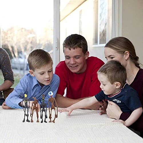 Themaz 4Pcs/Set 8.2Inch Siren Head Action Figure Toy Sirenhead For Kids Horror Toys Scp Model Scary Doll With Light Movable Joints Foundation Birthday Gift #TOP4