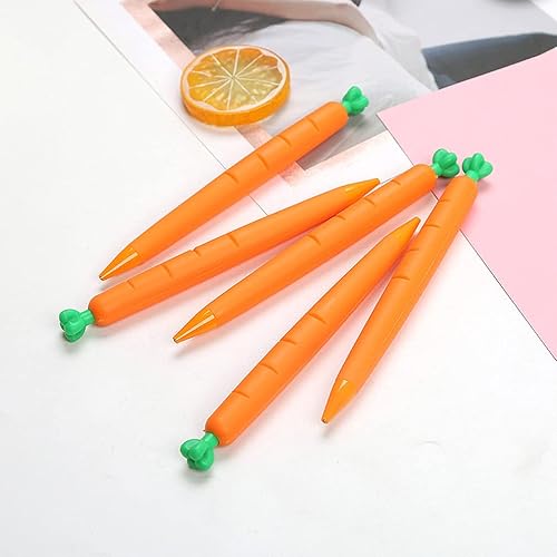 Miniatura 5 de sencoo Paquete de 4 lápices mecánicos de zanahoria, papelería creativa para estudiantes, regalo de cumpleaños, premio escolar, regalo para niños