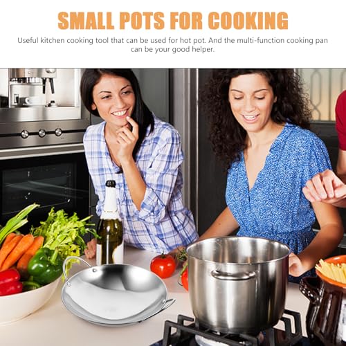 2Pzs Olla Wok Acero Inoxidable 8 y 9 Pulgadas miniatura 4