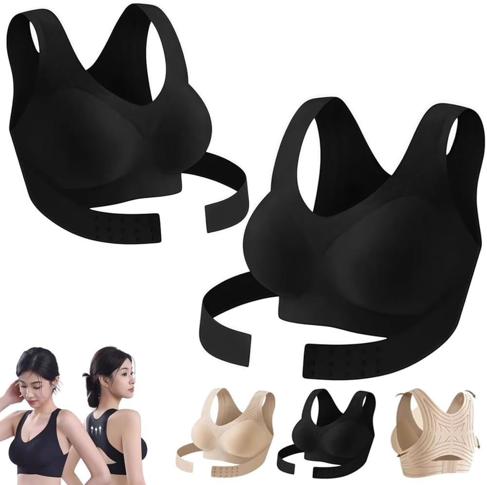 HUIQINGLI Her Bra, Her-Posture Bras Corrector, Seamless Breathable Shaping Corrective Support Underwear for Women