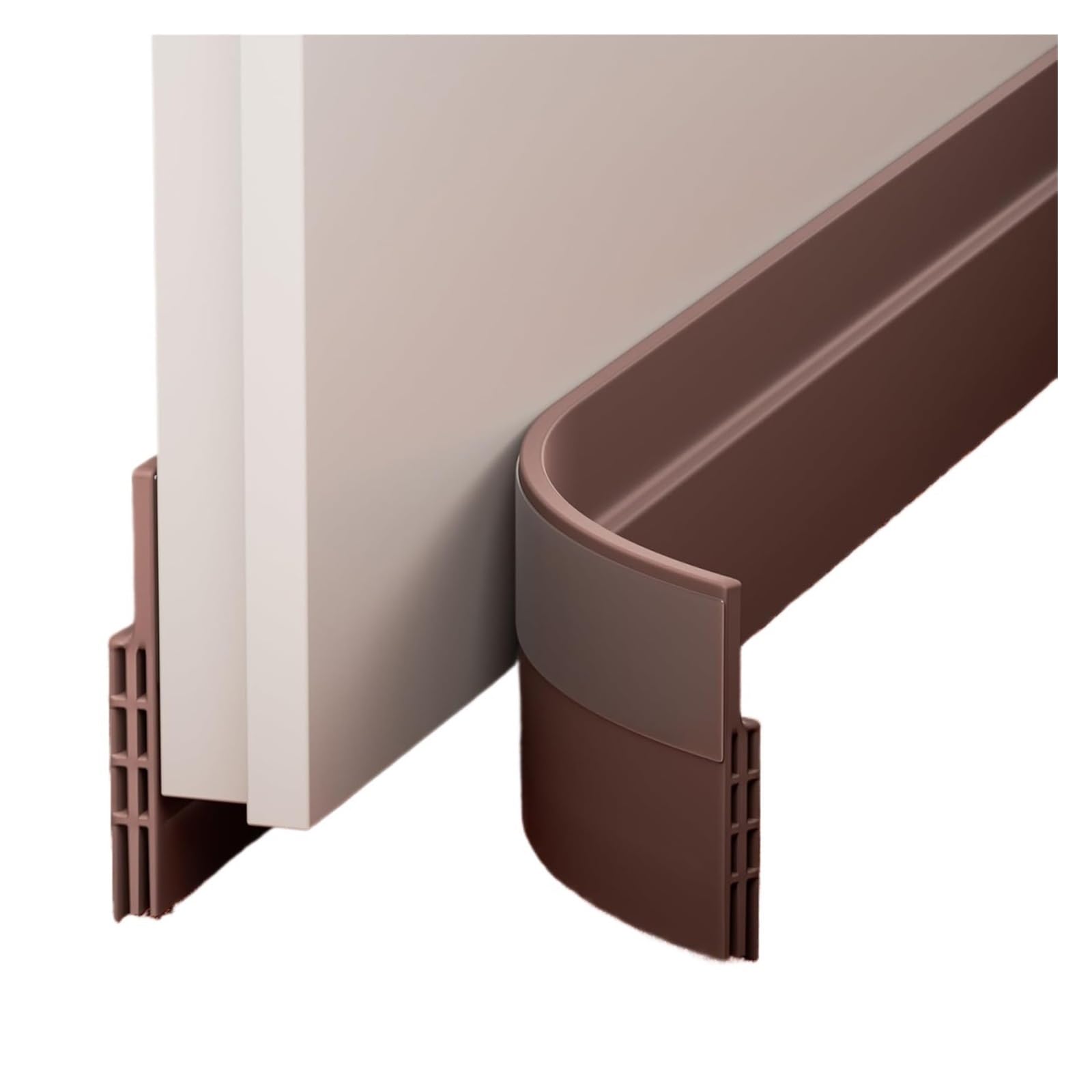 Draft Excluder For Doors Door Draft Stopper Sweep For Exterior & Interior Bottom Of Doors,Under Door Seal And Noise Insulation Weather Stripping(Brown)