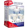Cube Vacuum Storage Bags, Space Saver Bags, Decorative Totes with Cubic Vacuum Compression Seal Bags for Clothing & Bedding. Jumbo Organizer for Storing Clothes, Comforters, Blankets, Pillows & More!