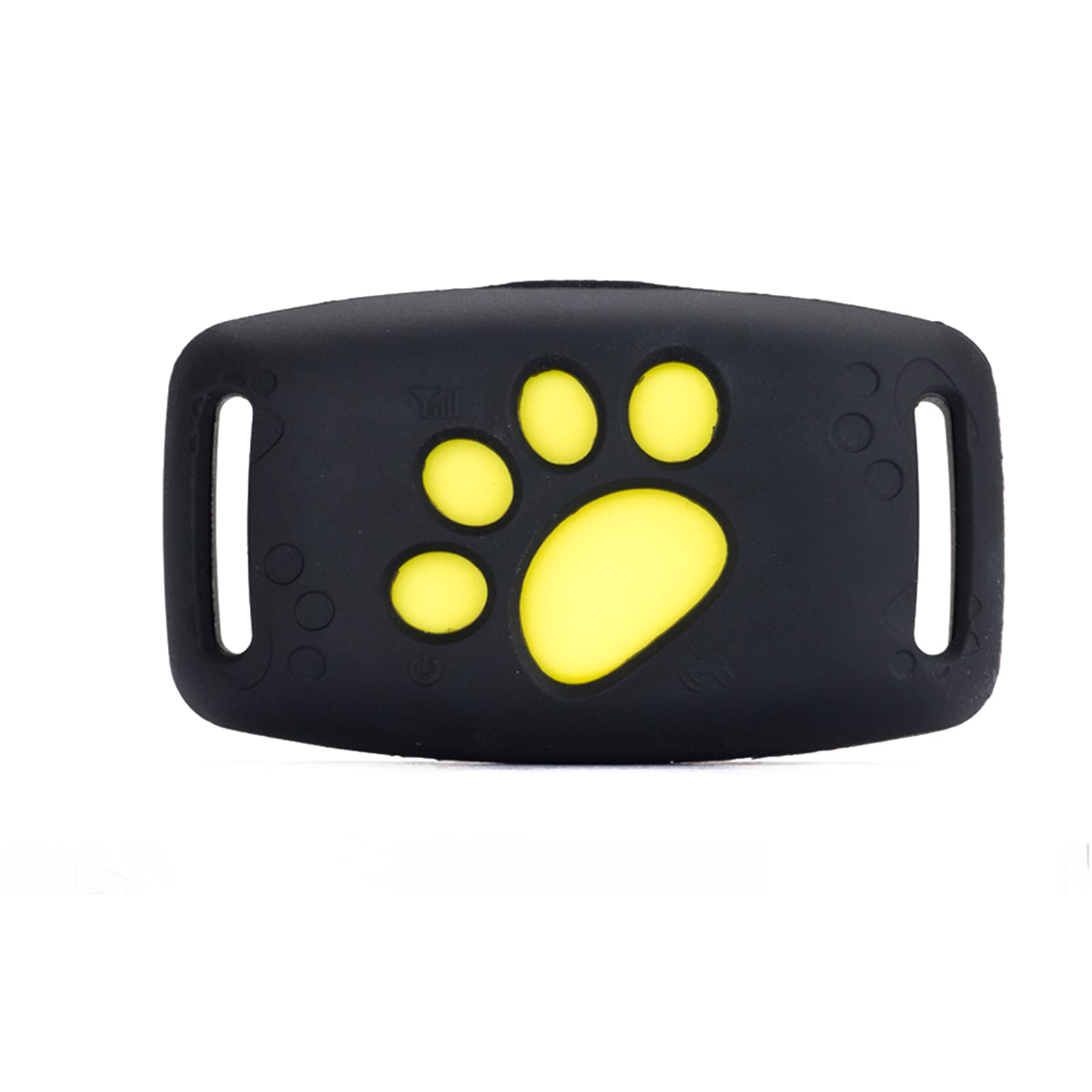 Rastreador GPS para mascotas, collar localizador GPS para perros, gatos, dispositivo de seguimiento GPS con impermeable para collar de mascotas, perro, gato (negro)