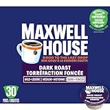 Maxwell House Dark Roast Coffee 100% Compostable K Cup Pods, 292g
