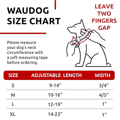 WAUDOG Verstellbares Welpenhalsband für kleine Hunde – Hundehalsband Jungen und Mädchen Nylon-Welpenhalsband Welpenhalsbänder große Rassen (Ethno Blue, 24,5 cm 34,5 Halsumfang)