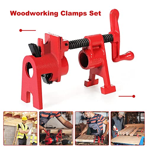 Dancal Set di 4 morsetti per tubi in legno