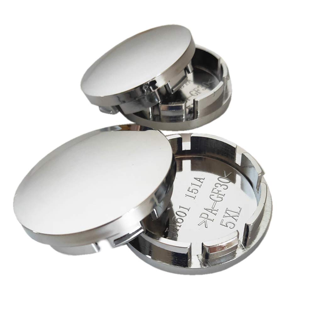 Set Coprimozzi Universali Per Auto - 4 Pezzi Da 60mm Con Cappucci Bulloni - Foto 5