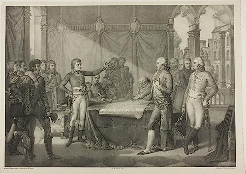 Tableau Traité de Leoben par Nicholas Henry Jacob Impression d'art sur toile 60x90cm