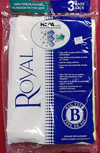 4 X Royal Vacuum Cleaner Type B HEPA Bags - 3 Bags [Kitchen] [Kitchen] [Kitchen]