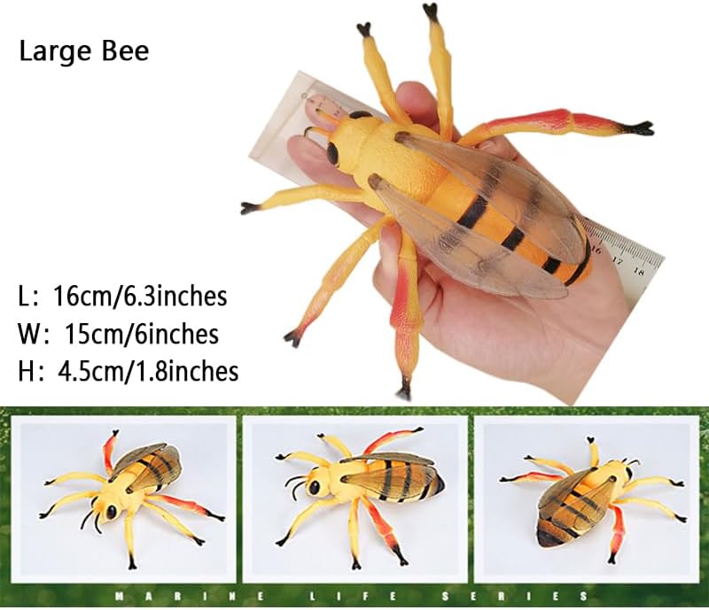 Miniatura 3 de Muñeca de insecto 12 muñecas de animales de insectos extra grandes para niños Educación temprana Cognición Animal Juguete Modelo Rinoceronte