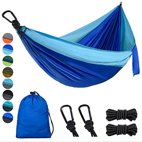 Lifeleads Outdoor Camping Hammock-Nylon Single Portable Parachute Lightweight for Outdoor or Indoor Backpacking