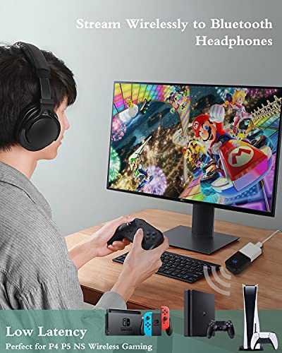 Olclss Wireless Audio Adapter For Ns P5 P4 Pc Switch/ Switch Oled, Bluetooth Audio Receiver Compatible With Airpods , Headset, Speaker(Except For Ps4 Gold Headset), Not Audio Transmitter #TOP5