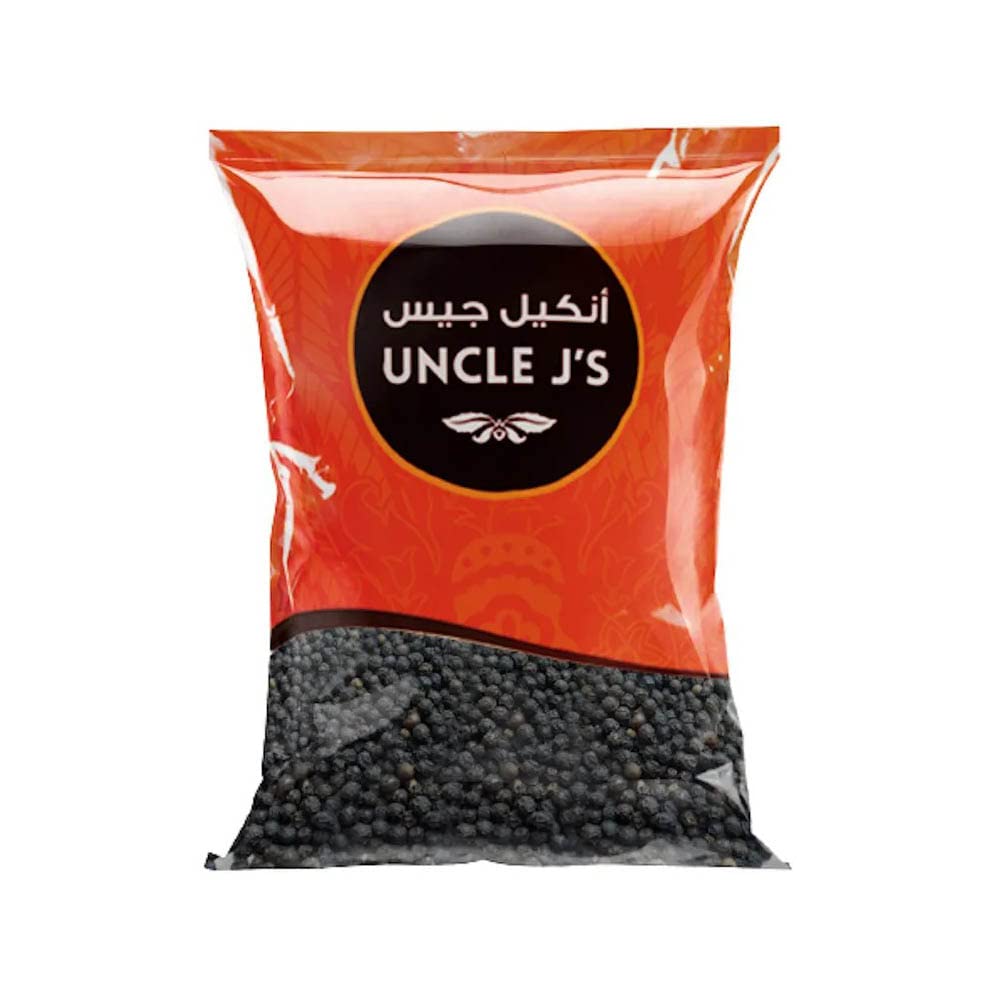 Uncle J's Black Pepper Whole 1 kg