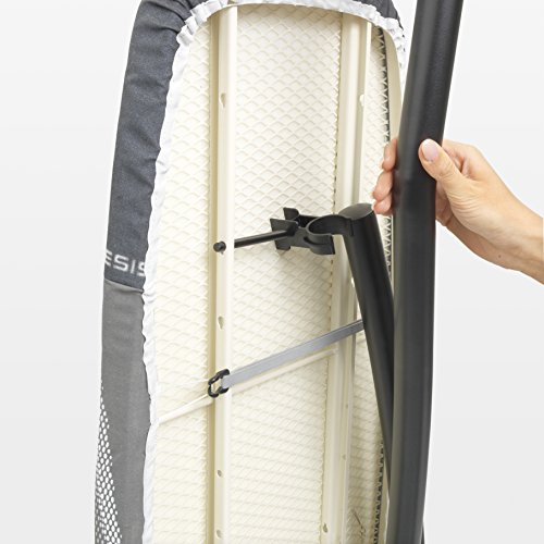 Image of Brabantia Premium Ironing Board with Heat Resistant Parking Zone | X-Large (Size D) | Fairtrade Titan Oval | Tall & Wide, Adjustable Height (31-40 inch), Easy Fold, Anti-Collapse Lock, Non-Slip Feet