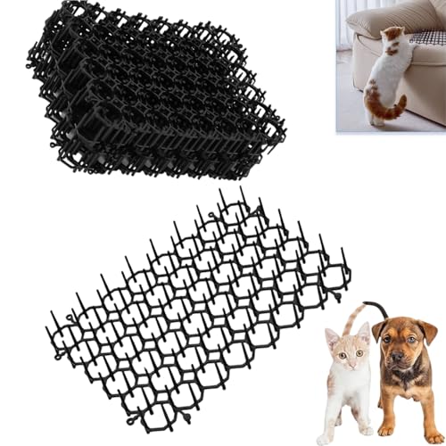 JFangZHZH Repelente de Gatos,6 Piezas Pinchos Anti Gatos,Espina Rejilla Anti Perros,Pinchos Antipalomas para Interior Exterior Césped Jardín Protección de Planta,20 x 15 cm