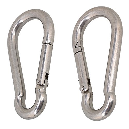 CNBTR M8 x 80mm Spring Snap Hook Carabiner Spring Snap Link Grade Heavy