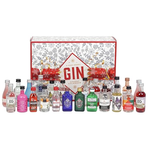 2025 Gin Advent Calendar Gift Set - 24 Days of Premium 5cl Gins for Christmas by Blue Tree Gifts