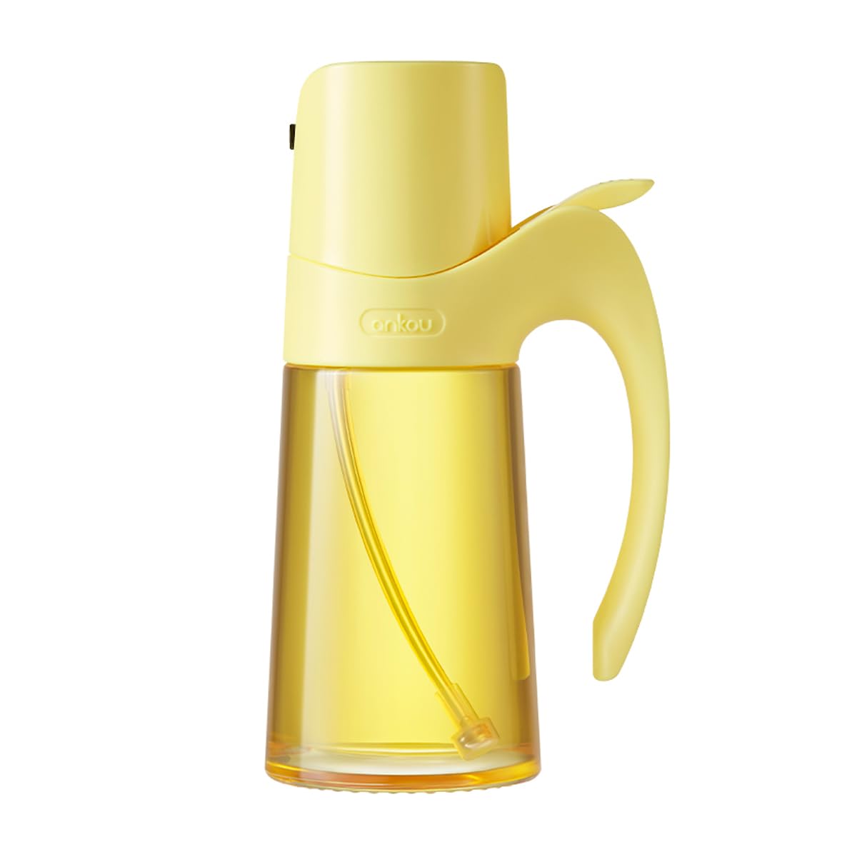 Pulverizador de aceite para cocinar, botella de aceite de oliva de 10 onzas líquidas para cocina, dispensación de aceite de oliva de niebla fina, botellas de vinagre de vidrio de borosilicato alto,