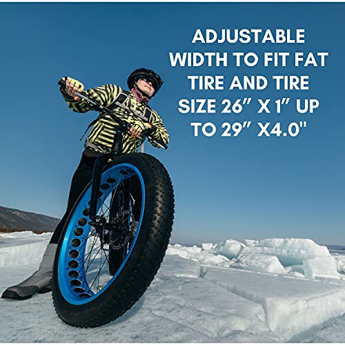 Vincita Fat Tire Bike Rack - Bicycle Luggage Rear Rack For Fat Bike - Maximum Load 60 Lbs - Bicycle Cargo Rack - Fits Road, Mountain, E-Bike With Disc Brakes - Tire Size 26” X 1” Up To 29”X4.0 #TOP1