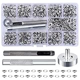 【Breite Anwendung】 Diese Ösen Set eignen sich für Gegenstände aus Denim, Segeltuch, Plane, Zelten, Markisen und anderen Stoffen sowie für dekorative Gürtel, Rucksäcke, Kleidung, Schuhe usw.