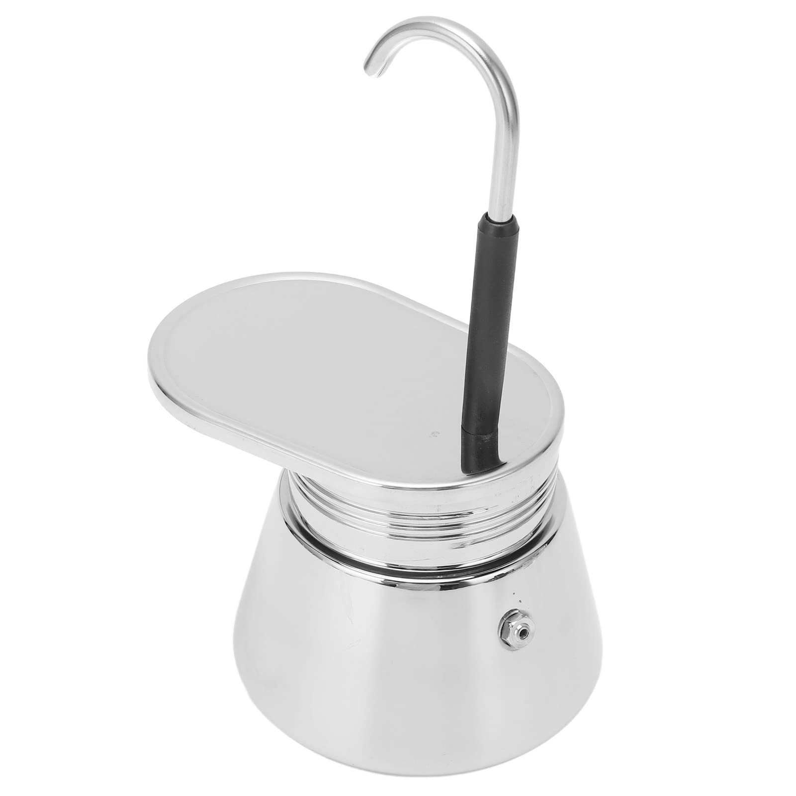 Fabater Caffettiera con Beccuccio Singolo in Acciaio Inossidabile, Caffettiera Latte Versata a Mano, Classica su Piano Cottura per Campeggio in Ufficio a Casa, Easy Brew da 6 Tazze (200ML)