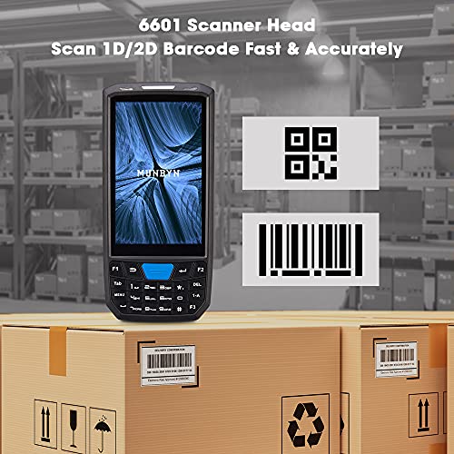 Image of MUNBYN Android Barcode Scanner with Numeric Pad Mobile Computer with 2D Scanner 4.5-inch Handheld Rugged PDA, Android 9 Support Wireless Wi-Fi 4G LTE