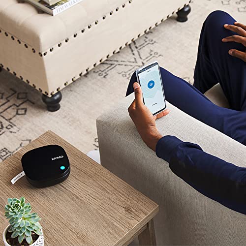 Etiquetadora DYMO LetraTag 200B Bluetooth, Impresora de etiquetas compacta, Se conecta mediante tecnología inalámbrica Bluetooth a iOS y Android, Incluye 3 cintas de etiquetas