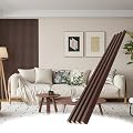 POHARE WPC Slat Wall Panels, 8 Pack Accent Decorative Acoustic Wood Slats for Wall and Ceilings, Acoustic Panels for Interior Wall Modern Décor, Walnut, 95 x 6 in