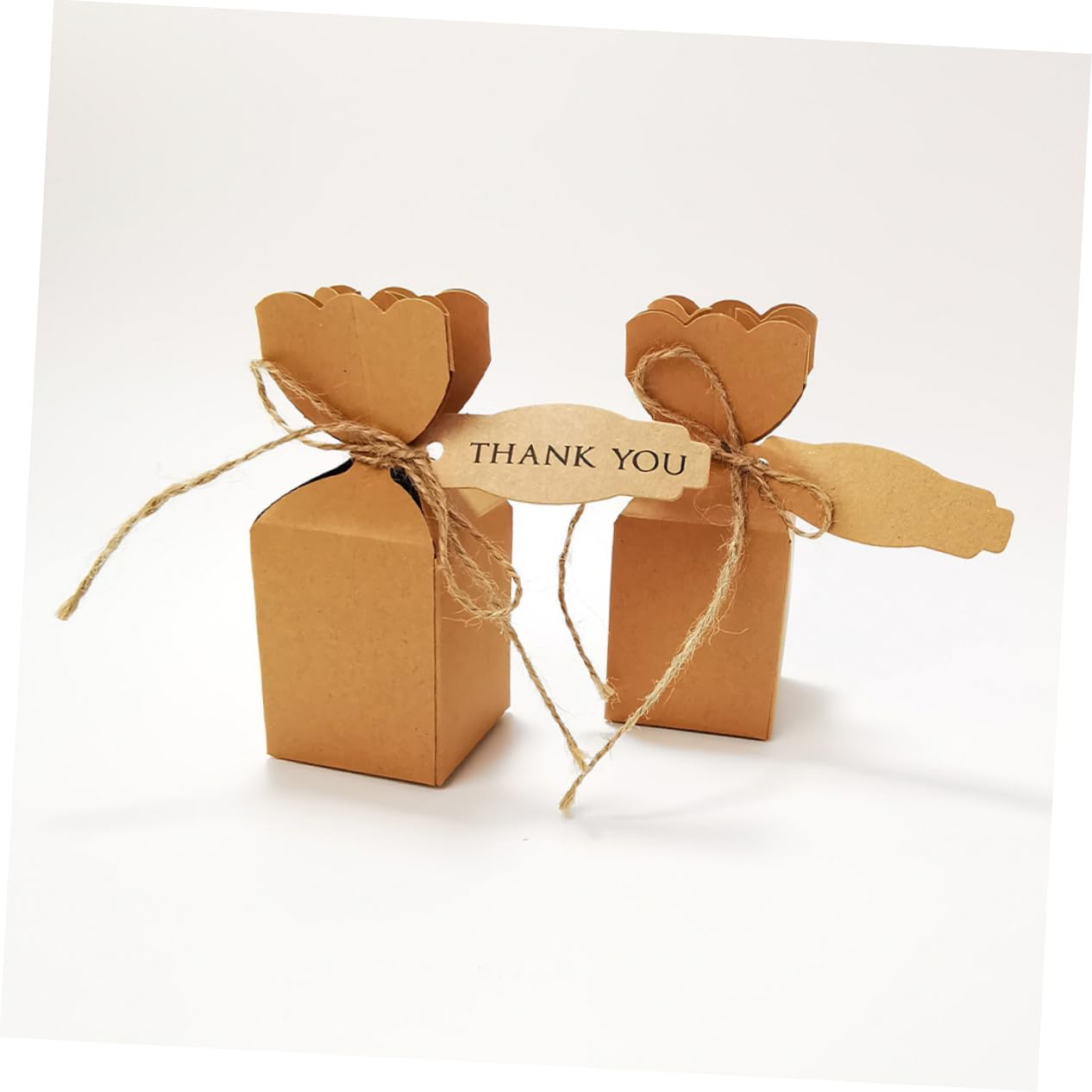 Anneome 50sets Scatole Kraft Per Matrimoni e Confezione Per Compleanni e Celebrazioni Design Te Ropes e Cartoncini