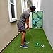 Parkway Home Golf Chipping Mat with Adjustable Golf Club - 48 Piece Outdoor Indoor Golf Game for 1-5 Players - Giant Turf Hitting Mat with Tee, 25 Sticky Balls, Travel Bag for Golfers for All Ages
