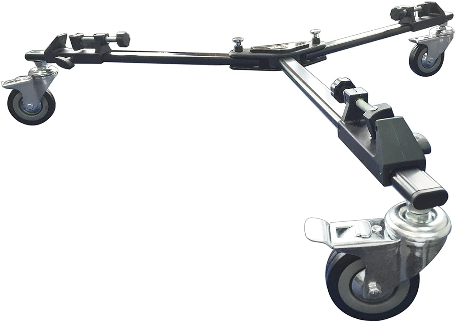 UFC Camera Tripod Dolly, Foldable 3-Wheel Floor Stand with Locking Wheels, Heavy-Duty Metal Body for Video Shooting| Tripod Stand | Jib Crane-image-14