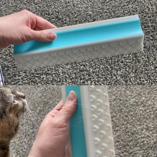 Image of 4IN1 Pet Hair Remover, Dog /Cat Fur Removal Tool - Design to Uproot and Clean Embedded Pets Hair in Carpet, Couchs, Cat Trees, Portable Fur Cleaning for Car Interior, Mini + Mega