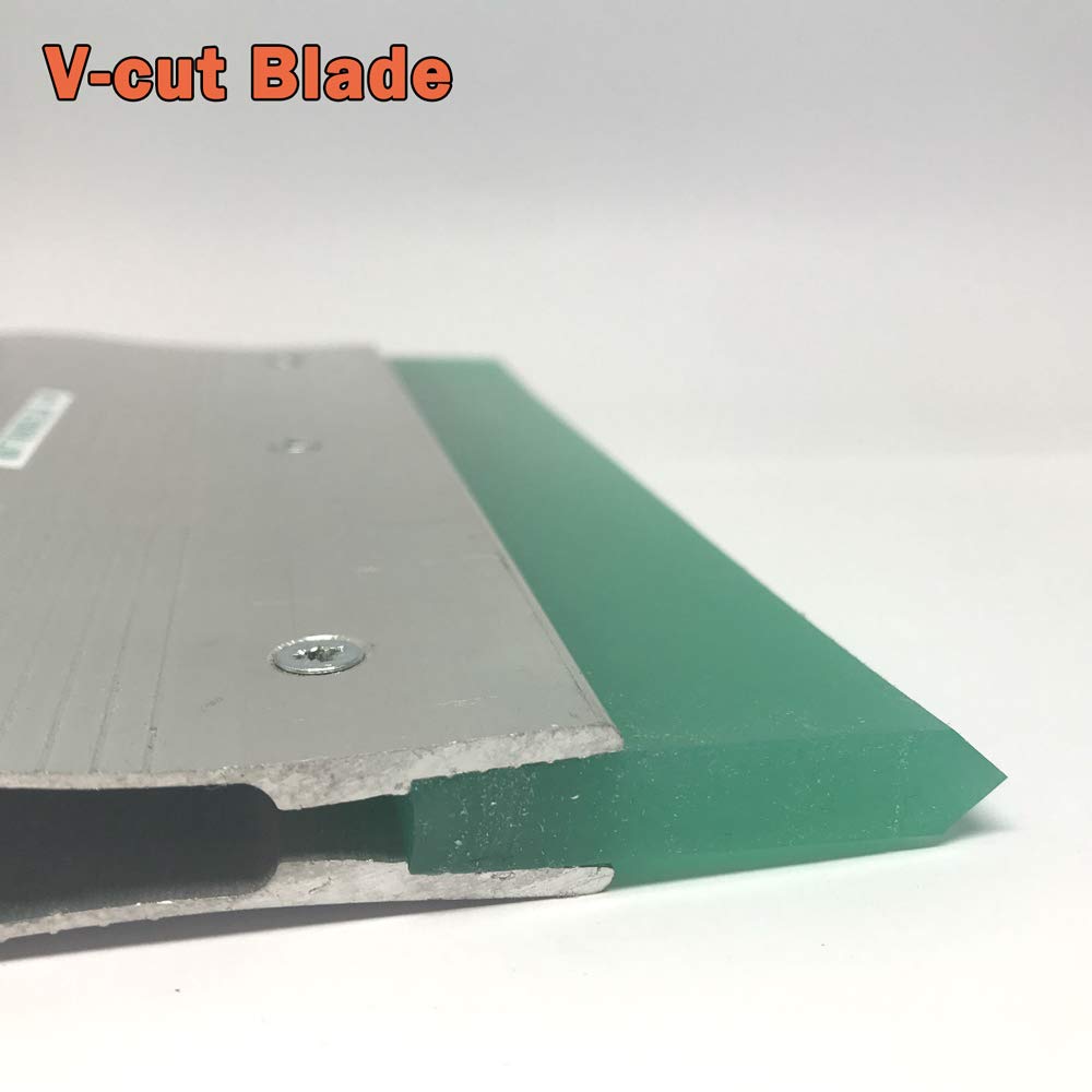 Hoja de goma de aluminio ergonómica de la manija de aluminio de plata del enjugador de la impresión