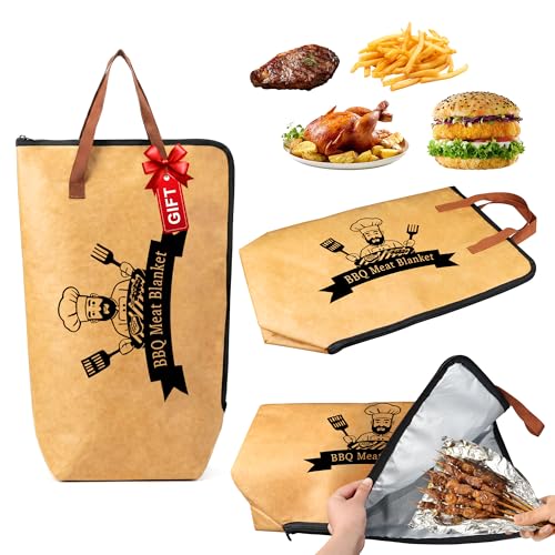 Zyerch 21" BBQ Meat Resting Blanket - 5-Layer Insulated Bag for Smoked Brisket & Turkey - Professional Pitmaster Grilling Accessories Gifts for Men Dad Husband