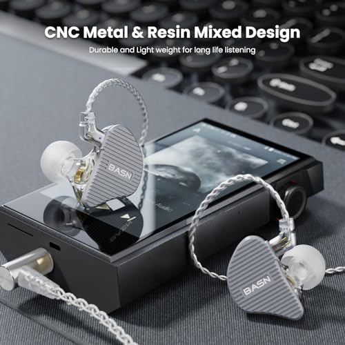 Image of BASN Mix-PD in Ear Monitor,Planar Driver+Dynamic Driver 2-Pin Cable,Grey